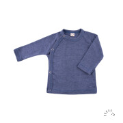 Baby-Wickelshirt "Ocean melange Wolle/Seide"...