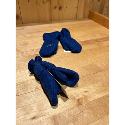 Fäustel "marine", Wollwalk mit Wolle Pickapooh