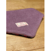 Wendedreieckstuch "WollFleece: rosa - Rückseite...