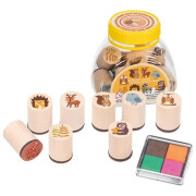 Stempel, "Waldtiere", Holz,  8 Stempel im Set...