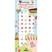 Krabbelkäfer Fingernagel-Tattoos