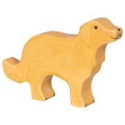 Holzfigur Hund "Golden Retriever", Holztiger...
