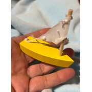 1 Mini-Segelboot, ab 3 Jahre (rot, gelb, blau oder...