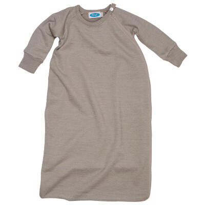 Schlafsack "beige - Savanne Wolle/Seide-Frottee" - mit Armen