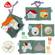 Babys Entdecker-Stoff-Bilderbuch "Hund" fehn NATUR