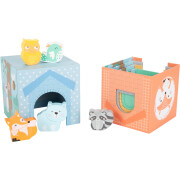 Kistensatz "Stapelwürfel Pastell" small foot, Motorikspielzeug