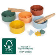 Sortierspiel mit Zange nach Montessori-Art