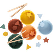 Sortierspiel mit Zange nach Montessori-Art