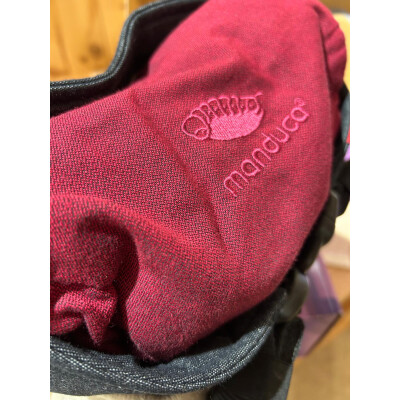 manduca TWIST "red-denimblack" 100% Baumwolle (kbA)