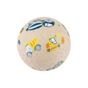 Ball beige Baufahrzeuge, klein, Kautschuk