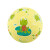 Ball limonengelb mit Frosch, klein, Kautschuk