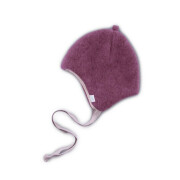 Wollfleece-Mützchen "Dusty Plum"