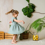 Kleid "Musselin Topaz Green", 100% Baumwolle (kbA)