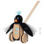 Schiebetier "gokis Pinguin Pablo - mit schlagenden Flügeln"