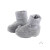 Baumwollfleece-Baby-Schuh "grau - meliert mit hohen Schaft"
