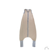 SommerSchlafSack"beige +24°C Musselin-Pinguin - mit Füßen"+ Umschlägen, Größe
