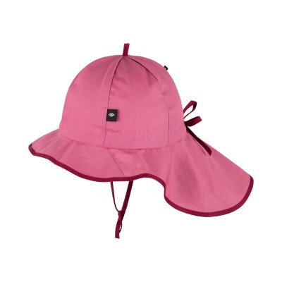 Sonnenhut "crocus-rosa Kids-Nackenschutz UPF 50+" - 100% Baumwolle (kbA)