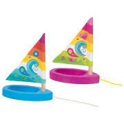 Pfützenschiffchen Bunte Brise, schwimmfähig