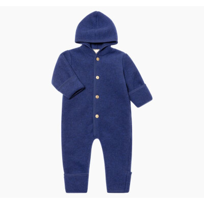 Winteroverall "Engels enzianfarbener Wollfleece", 100% Wolle (Schurwoll-Fleece aus kbT-Schurwolle)