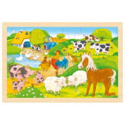 EinlegePuzzle "Bauernhof/Zoo" - 24 Puzzleteile