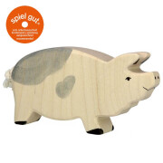 Holzfigur geflecktes Schwein "große Sau oder...