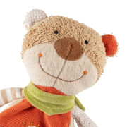 Schnuffeltuch "Bär beige"+ orange Green
