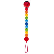 Schnullerkette "Marienkäfer - Regenbogen"