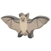 Holzfigur "Fledermaus", Holztiger, handbemalt