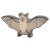 Holzfigur "Fledermaus", Holztiger, handbemalt