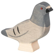 Holzfigur "Taube", Holztiger, handbemalt