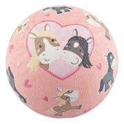 Ball "Pony o Pferd auf rosa", groß, 17cm,...