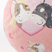 Ball "Pony o Pferd auf rosa", groß, 17cm,...