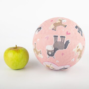 Ball "Pony o Pferd auf rosa", groß, 17cm, Kautschuk