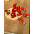 Steckfigur Holzzahl "rote Zahl", Geburtstagsdeko