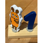 Steckfigur "Maus, orange", Geburtstagsdeko