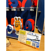 Steckfigur "Maus, orange", Geburtstagsdeko