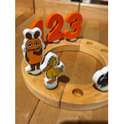 Steckfigur "Maus, orange", Geburtstagsdeko