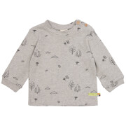 Shirt "Pilze und Blätter auf grau",...