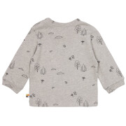 Shirt "Pilze und Blätter auf grau", "100%" Baumwolle (kbA)