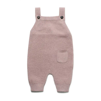 Trägerhose "Latzhose Strick", Peanut, 80% Baumwolle (kbA)/20% Wolle