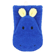 Waschhandschuh "Nilpferd blau groß -...