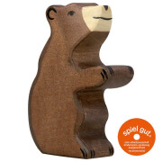 Holzfigur "kleiner Braunbär sitzend",...
