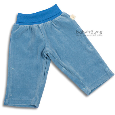 Nicky-Hose mitwachsend, blau,100% Baumwolle (kbA)-Nicky, Größe 98/104