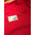 Strick-Decke mit Ajourmuster, Wolle, rot, 80x100cm²