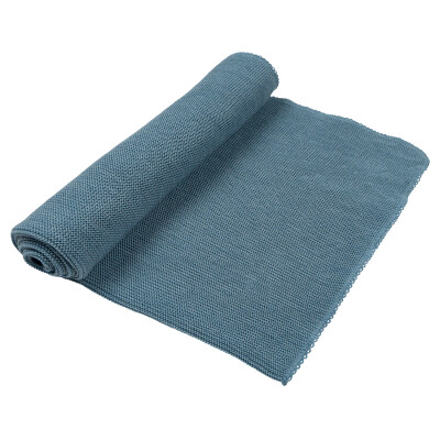 Wolldecke "aqua-hellblau", gestrickt, 100%  Wolle (kbT), hellblau, 80x95cm²