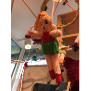 Mobile "vier Jahreszeiten" - Sonderpreis statt 55,90 € -  , mit Jahreszeiten-Feen, Beienen und Schmetterlingen, gestrickt, 100% Baumwolle (kbA)