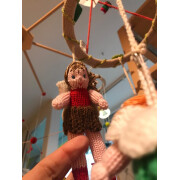 Mobile "vier Jahreszeiten" - Sonderpreis statt 55,90 € -  , mit Jahreszeiten-Feen, Beienen und Schmetterlingen, gestrickt, 100% Baumwolle (kbA)