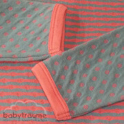 Shirt°° "Welle + Rauten", 100% Baumwolle (kbA), rosa + blau, Größe 50/56