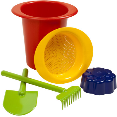 Sandkasten-Spielzeug aus Kunststoff, 1x Eimer