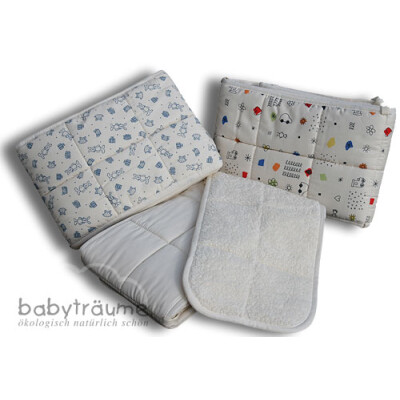 Bett-Kopfschutz "Prolana-Bobo", Plüsch/Satin, 100% Baumwolle (kbA), Größe 25x230cm²